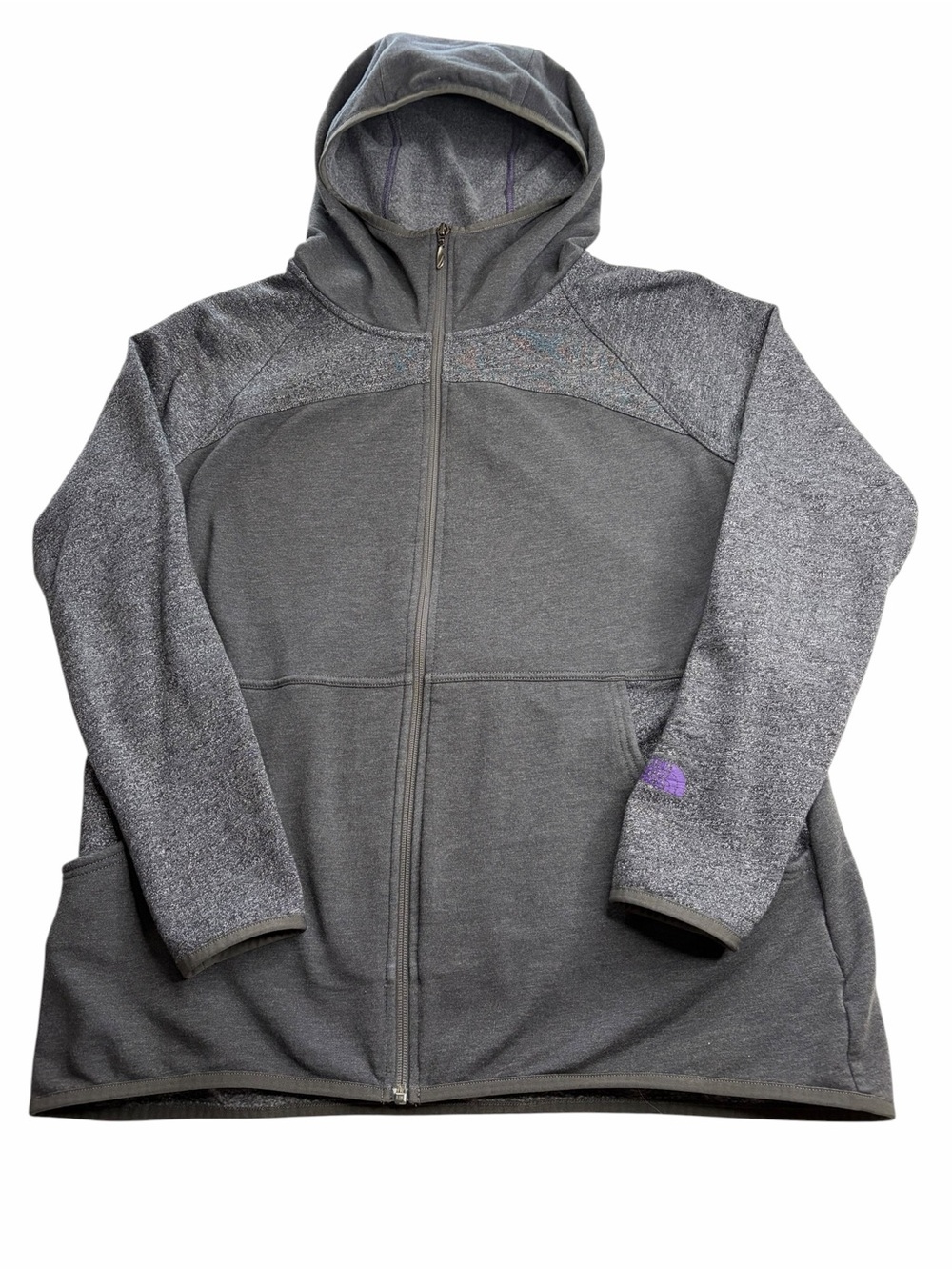 The North Face Women's Harmony Park Full Zip Hoodie in Charcoal Grey., size XL